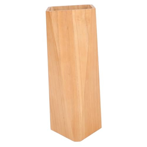 TOGEVAL Holz Regenschirmständer Groß Kapazität Robuster Schirmhalter für Eingangsbereich Stilvoller Holzständer zur Aufbewahrung Mehrerer Regenschirme Langlebiges Design für Zuhause und von TOGEVAL