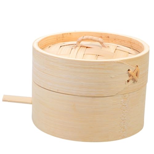 TOGEVAL Holzkörbchen Dampfgarer Rund Durchmesser mit Dicht Schließendem Deckel für Asiatische Küche Schonendes Dampfgaren von Dim Sum Gemüse Desserts für Buffets und Catering TOGEVAL Holzkörbchen Dampfgarer Rund Durchmesser mit Dicht Schließendem Deckel für Asiatische Küche Schonendes Dampfgaren von Dim Sum Gemüse Desserts für Buffets und Catering von TOGEVAL
