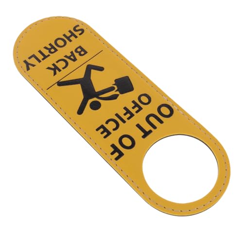 TOGEVAL Humorvolles Doppelseitiges Bürotürschild Out Of Office mit Gelbem Design Sichtbarer Türknauf Hänger für Büro Hotel Arbeitsplatz Praktische Türhänger Kommunikation TOGEVAL Humorvolles Doppelseitiges Bürotürschild Out Of Office mit Gelbem Design Sichtbarer Türknauf Hänger für Büro Hotel Arbeitsplatz Praktische Türhänger Kommunikation von TOGEVAL