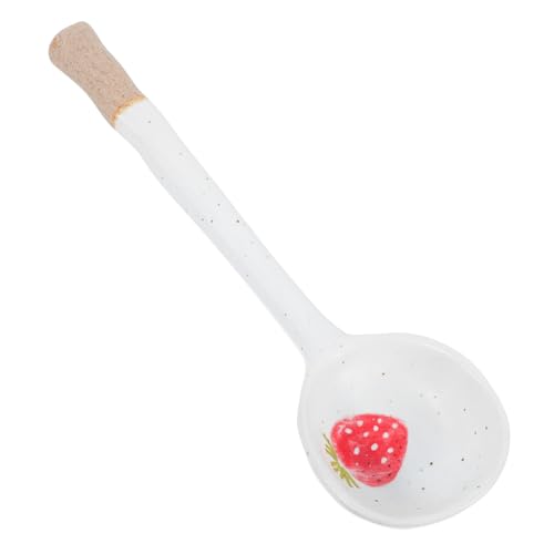 TOGEVAL Japanischer Keramik suppenlöffel Erdbeer design Hitzebeständig Ergonomischer Griff Vielseitig für Restaurant Dessert Kaffee Tee und Suppen Geeignet TOGEVAL Japanischer Keramik suppenlöffel Erdbeer design Hitzebeständig Ergonomischer Griff Vielseitig für Restaurant Dessert Kaffee Tee und Suppen Geeignet von TOGEVAL