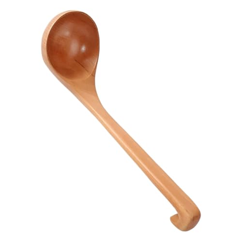 TOGEVAL Japanischer Suppenlöffel aus Natürlichem Holz Großer Schöpflöffel mit Langem Griff und Rückenhänger zum Servieren von Ramen Suppen Eintöpfen und Brei Küche TOGEVAL Japanischer Suppenlöffel aus Natürlichem Holz Großer Schöpflöffel mit Langem Griff und Rückenhänger zum Servieren von Ramen Suppen Eintöpfen und Brei Küche von TOGEVAL