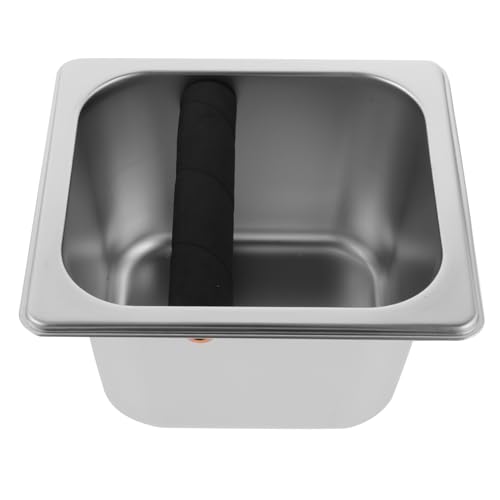 TOGEVAL Kaffeeklopfbox aus Kompakte Abklopfbehälter für Gebrauchte Kaffeepulver für Ecke Einfache Handhabung Platzsparendes Design von TOGEVAL