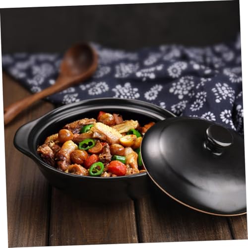 TOGEVAL Keramik Casserole Topf mit Ablage Braised Chicken Eintopfgeschirr Kochgeschirr für Reis und Suppe Leichter Rutschfester Küchenutensil Hitzebeständig mit Belüftungsöffnung TOGEVAL Keramik Casserole Topf mit Ablage Braised Chicken Eintopfgeschirr Kochgeschirr für Reis und Suppe Leichter Rutschfester Küchenutensil Hitzebeständig mit Belüftungsöffnung von TOGEVAL