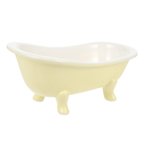 TOGEVAL Keramik Dessertschale Badewannenform Niedliche Salatschüssel Multifunktional für Obst Eis Joghurt Leichtes Haushaltsgeschirr Dekorativ und Platzsparend Matte Gelbe Oberfläche TOGEVAL Keramik Dessertschale Badewannenform Niedliche Salatschüssel Multifunktional für Obst Eis Joghurt Leichtes Haushaltsgeschirr Dekorativ und Platzsparend Matte Gelbe Oberfläche von TOGEVAL