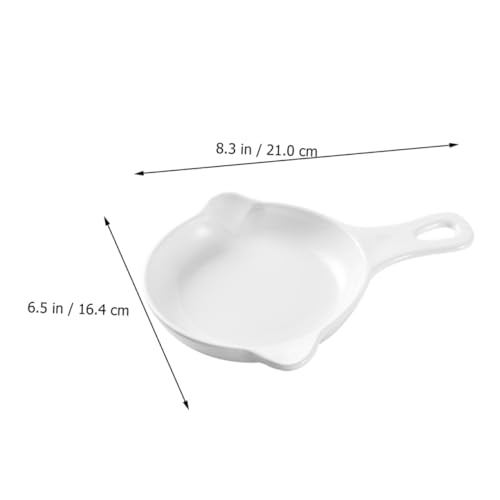 TOGEVAL Keramik Escargot Backplatte mit Ergonomischem Griff Hitzebeständig Robust und Rutschfest Schneckenpfanne für Küche und Servierplatte für Familiengerichte von TOGEVAL