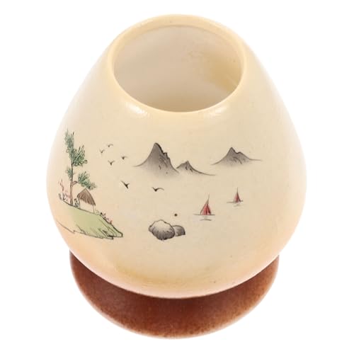 TOGEVAL Keramik Matcha Besenhalter Japanisches Teezeremonie Zubehör Langebiger Dekorativer Matcha Whisk Ständer Schützt Besenform Leicht zu Reinigen Einzigartiges Design TOGEVAL Keramik Matcha Besenhalter Japanisches Teezeremonie Zubehör Langebiger Dekorativer Matcha Whisk Ständer Schützt Besenform Leicht zu Reinigen Einzigartiges Design von TOGEVAL