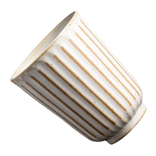 TOGEVAL Keramik Teetasse Handgefertigt Vintage Stil Runde Tasse Kreatives Kung Fu Teegeschirr Teahouse Teeware Für Tee Kaffee Sake Saft Für Geselligkeit von TOGEVAL