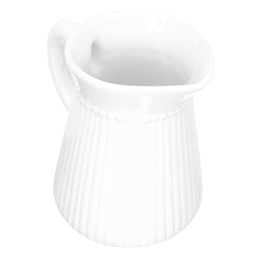 TOGEVAL Keramik Vase mit Elegantem Reliefdesign Dekorativer Blumenbehälter aus Langlebiger Keramik für Büro Wohnzimmer und Esstisch Stilvolle Vasenornament für Wohn und Arbeitsbereiche von TOGEVAL