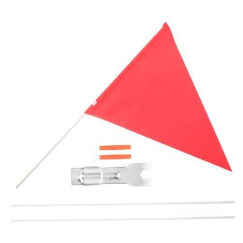 TOGEVAL Kinderfahrrad Sicherheitsflagge mit Robustem Fiberglas fahnenmast Dreieckige Fahrradfahne Rot Wetterfest Leicht Tragbar Hohe Sichtbarkeit für Radfahren und Team Events TOGEVAL Kinderfahrrad Sicherheitsflagge mit Robustem Fiberglas fahnenmast Dreieckige Fahrradfahne Rot Wetterfest Leicht Tragbar Hohe Sichtbarkeit für Radfahren und Team Events von TOGEVAL