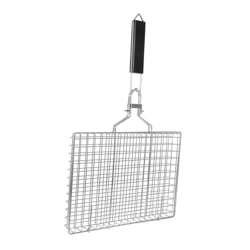 TOGEVAL Klappbare BBQ Klammern Robustes Grillzubehör für Fisch Steak und Gemüse für Outdoor Camping und Gartenpartys Leicht zu Reinigen und Langlebig von TOGEVAL