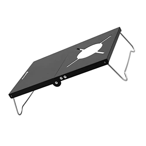 TOGEVAL Klappbarer Camping grilltisch aus Edelstahl mit Hoher Tragfähigkeit Faltbarer Organizer für Outdoor Picknick und Grillen Tragbarer Stabiler Campingtisch in Schwarz TOGEVAL Klappbarer Camping grilltisch aus Edelstahl mit Hoher Tragfähigkeit Faltbarer Organizer für Outdoor Picknick und Grillen Tragbarer Stabiler Campingtisch in Schwarz von TOGEVAL