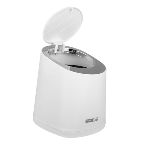 TOGEVAL Kleiner Desktop Mülleimer mit Pressdeckel aus Langlebigem Mini Tischabfallbehälter für Wohnzimmer und Büro Platzsparender Haushaltsabfalleimer in Elfenbeinweiß TOGEVAL Kleiner Desktop Mülleimer mit Pressdeckel aus Langlebigem Mini Tischabfallbehälter für Wohnzimmer und Büro Platzsparender Haushaltsabfalleimer in Elfenbeinweiß von TOGEVAL