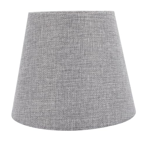 TOGEVAL Kleiner Vintage Lampenschirm Lampenfassung Rund Moderner Lampenschirm für Schlafzimmer Wohnzimmer Staubgeschützt und Vielseitig für Schreibtisch Nachttischlampen von TOGEVAL