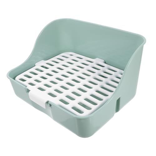 TOGEVAL Kleintier ecketoilette Mintgrün mit 4 Ecken für Kaninchen Meerschweinchen Degu Stabile Kaninchentoilette mit Kippsicherem Design Kleines Hasenklo für Sauberes Nager streu TOGEVAL Kleintier ecketoilette Mintgrün mit 4 Ecken für Kaninchen Meerschweinchen Degu Stabile Kaninchentoilette mit Kippsicherem Design Kleines Hasenklo für Sauberes Nager streu von TOGEVAL