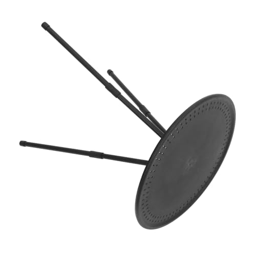 TOGEVAL Kompakter Tragbarer Klappbarer Campingtisch Rund mit Verstellbarer Höhe Leichter Outdoor Falttisch für Picknick Camping Wandern und Garten Praktischer Kleiner Beistelltisch von TOGEVAL