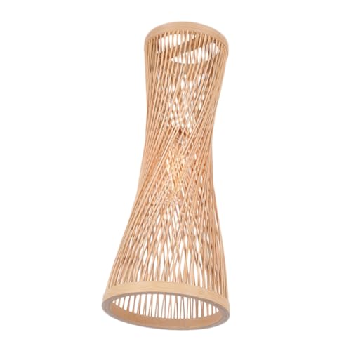 TOGEVAL Kreative Pendelleuchte Natürlicher Chinesischer Stil Einzelne Deckenlampe ohne Leuchtmittel Einfache Installation für Wohnzimmer Esszimmer Bar Schlafzimmer und Restaurant von TOGEVAL