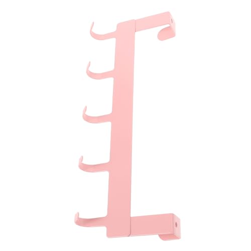 TOGEVAL Kunst Türhaken Fach Rosa Rückseitig Ohne Bohren Wandhaken Für Kleidung Schlüssel Handtücher Schmuck Organizer Für Schlafzimmer Küche Wohnzimmer von TOGEVAL