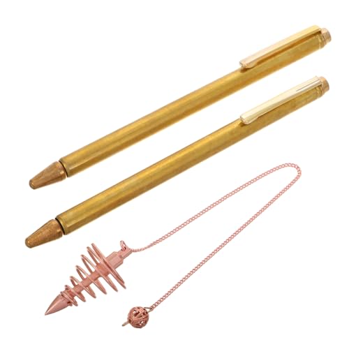 TOGEVAL Kupfer Wasser Wünschelrute Kompakte Robuste Radiästhesie Stäbe Tragbar und Langlebig für Wassersuche Geomantie und Schatzsuche von TOGEVAL