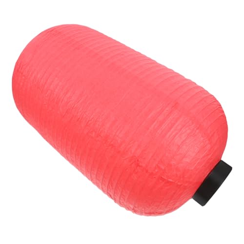 TOGEVAL LED Melonenförmige Laterne mit Batteriebox Rote Papierlampe Höhe Leicht Hängend Wetterfest für Garten Hochzeit Japanischer Stil Dekoration und Außenbeleuchtung von TOGEVAL