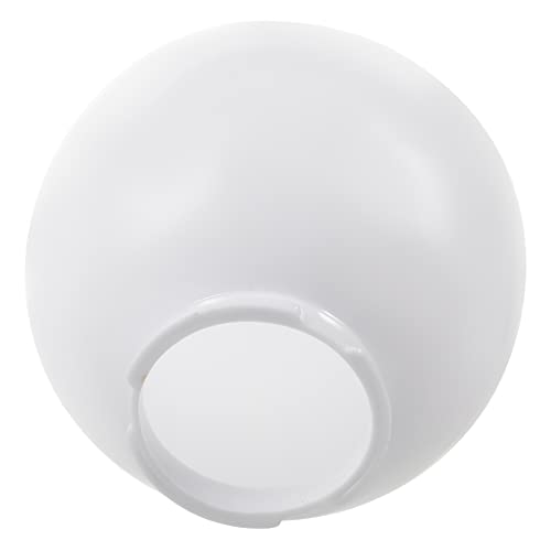 TOGEVAL Runder Lampenschirm Aus Weiß Für Verandalampe Ersatz-kugellampenschirm Dekorativ Einfach Anzubringen Für Schlafzimmer Und Wohnzimmer von TOGEVAL