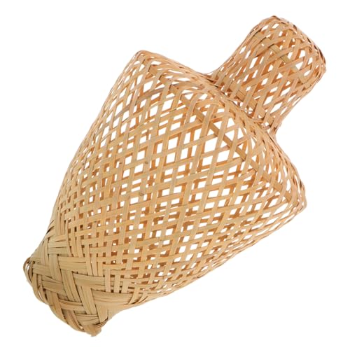 TOGEVAL Lampenschirm für Hängelampe Rattan Dekorationsschirm Vielseitig Einsetzbar als Vase Kerzenhalter oder Laterne für Outdoor Events und Wohnraumgestaltung von TOGEVAL