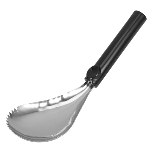 TOGEVAL Manueller Kürbisentkerner Löffel aus Edelstahl Scharfe Gezackte Kanten Ergonomischer Griff Vielseitig für Obst und Gemüse Praktisches Küchengadget zum Kernentfernen und TOGEVAL Manueller Kürbisentkerner Löffel aus Edelstahl Scharfe Gezackte Kanten Ergonomischer Griff Vielseitig für Obst und Gemüse Praktisches Küchengadget zum Kernentfernen und von TOGEVAL