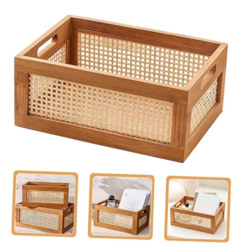 TOGEVAL Massiver Holz aufbewahrungskorb Großer Retro Handkorb mit Geflochtenem Vintage design Tragbarer Organizer für Bücher Kosmetik und Vielseitige Heimaufbewahrung TOGEVAL Massiver Holz aufbewahrungskorb Großer Retro Handkorb mit Geflochtenem Vintage design Tragbarer Organizer für Bücher Kosmetik und Vielseitige Heimaufbewahrung von TOGEVAL