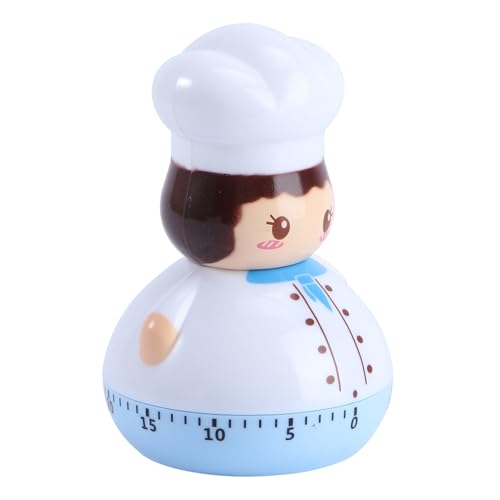 TOGEVAL Mechanischer Küchentimer Mini Chef Design Kompakt Batteriefrei Countdown Timer für Backen Kochen Eier Visuell und Lautlos Haushalt Küchenzeitmesser TOGEVAL Mechanischer Küchentimer Mini Chef Design Kompakt Batteriefrei Countdown Timer für Backen Kochen Eier Visuell und Lautlos Haushalt Küchenzeitmesser von TOGEVAL