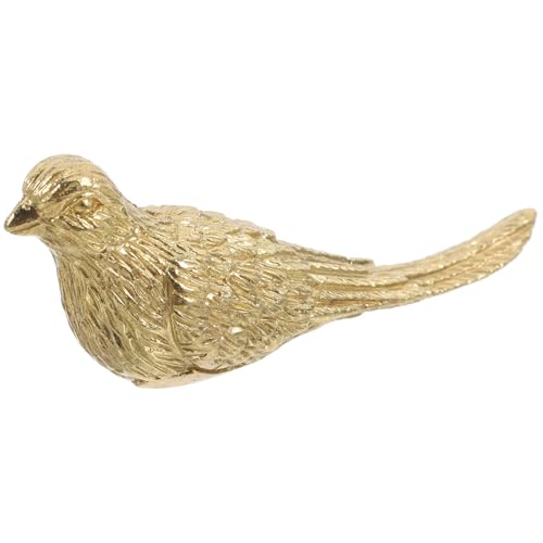TOGEVAL Messing Vogel Möbelgriff Vintage Schubladenknopf für Küchenschränke Kommoden Kleiderschränke Weinschränke Nachttische Einfach zu Montieren Robust Stilvoll von TOGEVAL