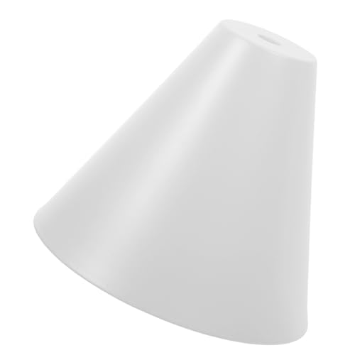 TOGEVAL Metall Lampenschirm Klein Weißer Eisen Lampenabdeckung Vintage Stil für Tischlampe Kerzenhalter Nachttischlampe Dekorativ Vielseitig Einsetzbar von TOGEVAL