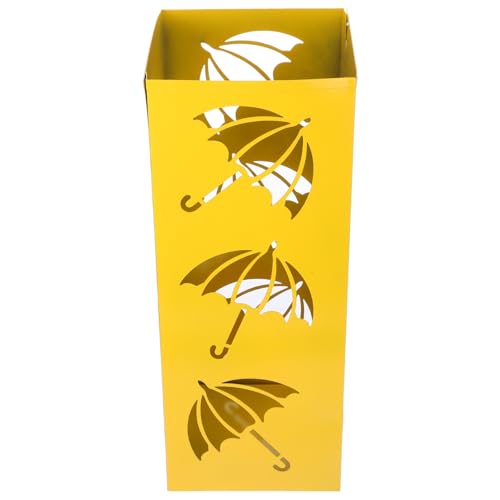 TOGEVAL Metall Regenschirmständer mit Hohlem Muster Großer Stauraum für Eingang Vielseitiger Schirmhalter für Zuhause Hotel Zeitungs Gehstock aufbewahrung Robust und Stilvoll von TOGEVAL