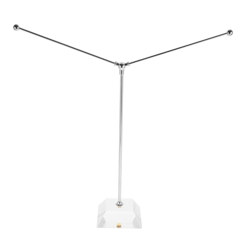 TOGEVAL Metallischer Schreibtisch fahnenmast mit Stabilem Kristallfuß Universeller Flaggenhalter für Kleine Desktop flaggen Robustes Design für Büro und Konferenzräume Feststehend und von TOGEVAL