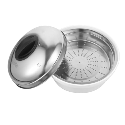 TOGEVAL Mikrowellen dampfgarer aus Edelstahl Großer Gemüse Fischdämpfer Langlebiges Mikrowellengeschirr mit Griffen Vielseitiger Ofen dampfeinsatz für Gesundes Kochen Mikrowelle TOGEVAL Mikrowellen dampfgarer aus Edelstahl Großer Gemüse Fischdämpfer Langlebiges Mikrowellengeschirr mit Griffen Vielseitiger Ofen dampfeinsatz für Gesundes Kochen Mikrowelle von TOGEVAL