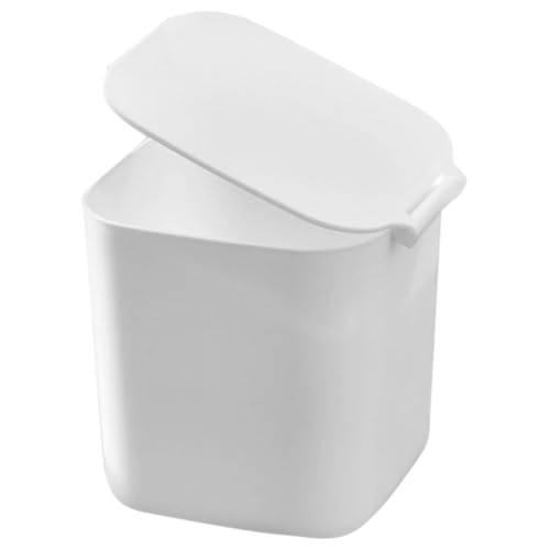 TOGEVAL Mini Abfalleimer mit Deckel Kompakter Tischmülleimer für Büro und Küche für Kleine Abfälle Platzsparendes Design Langlebig und Robust aus Weiß TOGEVAL Mini Abfalleimer mit Deckel Kompakter Tischmülleimer für Büro und Küche für Kleine Abfälle Platzsparendes Design Langlebig und Robust aus Weiß von TOGEVAL