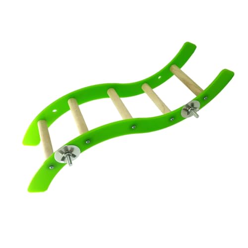 TOGEVAL Mini Kletterleiter für Hamster und Vögel Bunte geschwungene Form Robust und Leicht zu Reinigen Kleines Haustier für Mäuse und Kleintiere als Kletter und Ruheplatz von TOGEVAL