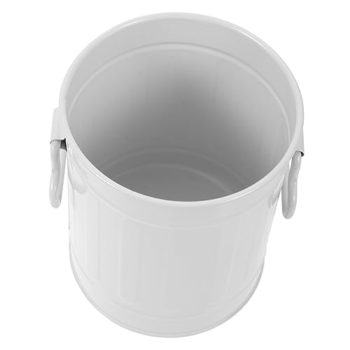 TOGEVAL Mini Tischmülleimer mit Stiftehalter Multifunktionaler Abfallbehälter für Büro und Zuhause Design Beige für Kleine Gegenstände und Praktische Aufbewahrung von TOGEVAL