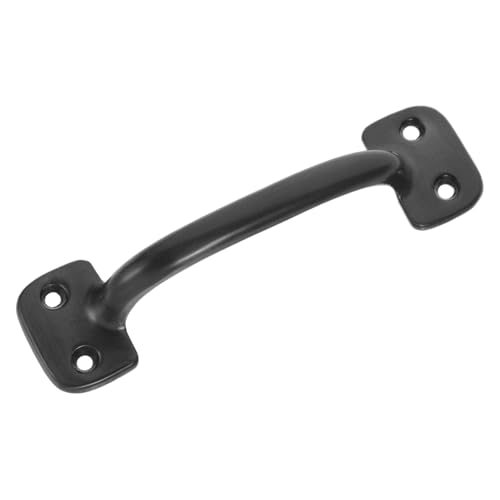 TOGEVAL Modernes Minimalistisches Holzgriff Stabile Leicht Montierbare Möbelgriffe für Küchen Schrank und Kommodentüren Lochabstand Schwarze Oberfläche Langlebig und Elegant von TOGEVAL