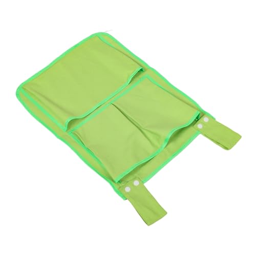 TOGEVAL Multifunktionale Babybett Hänge Aufbewahrungstasche Grün Mehrschichtige Wand Kinderzimmer Organizer mit Fächern für Windeln und Babyutensilien Platzsparende Stofftasche für Krippe von TOGEVAL