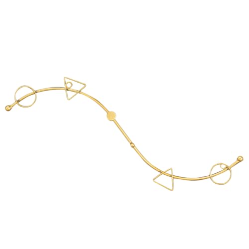 TOGEVAL Multifunktionaler Metall Wandhaken Goldfarbener S Förmiger Kleiderhaken Robust für Schlüssel Taschen Deko Schlafzimmer Bad Flur Kompakte Wandaufbewahrung von TOGEVAL