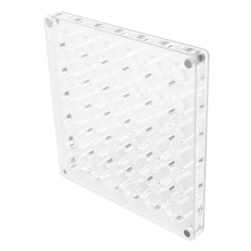 TOGEVAL Muschel-präsentationskasten Aus Acryl Mit Runden Gittern Transparente Aufbewahrungsbox Für Muscheln Muschel-musterkasten Mit Mehrfachgitter Muschel-aufbewahrungshalter Für Sammlung von TOGEVAL