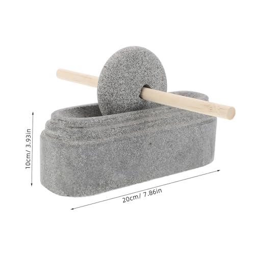 TOGEVAL Natürlicher Steinmörser und Stößel Robustes Küchengerät für Manuelles Sanftes Mahlen von Gewürzen und Traditioneller Chinesischer Medizin Vielseitig und Hygienisch Leicht zu TOGEVAL Natürlicher Steinmörser und Stößel Robustes Küchengerät für Manuelles Sanftes Mahlen von Gewürzen und Traditioneller Chinesischer Medizin Vielseitig und Hygienisch Leicht zu von TOGEVAL