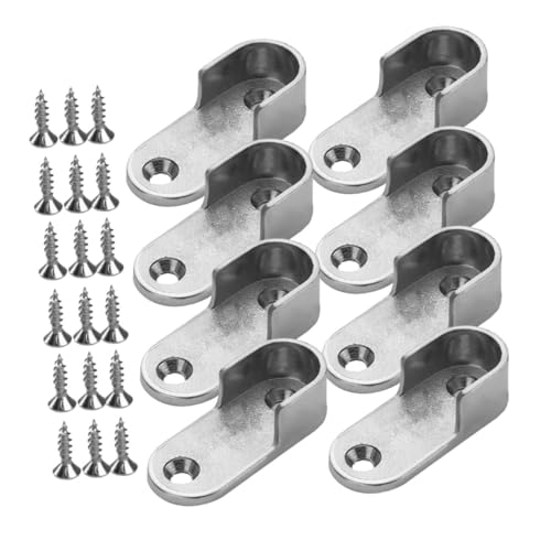 TOGEVAL Nickelbeschichtete Robuste Kleiderstangenhalterung für Schränke Einfache Montage Vielseitig für Kleidung und Handtücher Modernes Design Zuverlässige Endstütze für Kleiderstangen TOGEVAL Nickelbeschichtete Robuste Kleiderstangenhalterung für Schränke Einfache Montage Vielseitig für Kleidung und Handtücher Modernes Design Zuverlässige Endstütze für Kleiderstangen von TOGEVAL