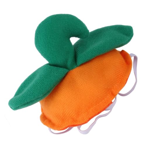 TOGEVAL Niedliche Kürbis Haustiermütze Halloween Kostüm für Hunde Katzen Leichte Atmungsaktive Kopfbedeckung mit Festlichem Design für Party und Verkleidung von TOGEVAL