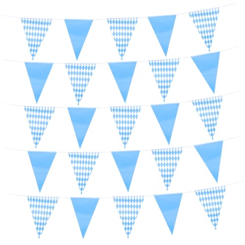 TOGEVAL Oktoberfest Party Deko Dreieckige Wimpelkette Kariert Polyester Banner Innen Außen für Pub Feier TOGEVAL Oktoberfest Party Deko Dreieckige Wimpelkette Kariert Polyester Banner Innen Außen für Pub Feier von TOGEVAL