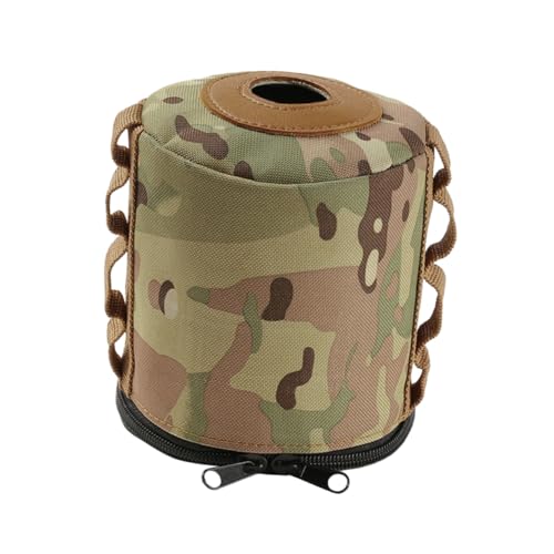 TOGEVAL Outdoor Camping Gaskanister Schutzhülle aus Strapazierfähigem Material Faltbare Platzsparende Aufbewahrungstasche für Kleine Gasflaschen Winddicht und Robust Passend für Flache von TOGEVAL