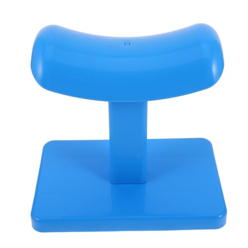 TOGEVAL Pedikürehocker Anti-Skid-Fußhocker Maniküre-Fußstütze für zu Hause Manikürehocker Praktischer Fußhocker Salon-Fußhocker Plastik Blau von TOGEVAL