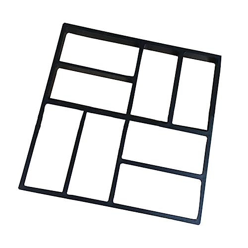 TOGEVAL Plastik Pflastersteinform DIY Gartenweg Gießform Wiederverwendbar Robust Für Grünfläche Dekoration Und Bodenplatten Schwarz TOGEVAL Plastik Pflastersteinform DIY Gartenweg Gießform Wiederverwendbar Robust Für Grünfläche Dekoration Und Bodenplatten Schwarz von TOGEVAL