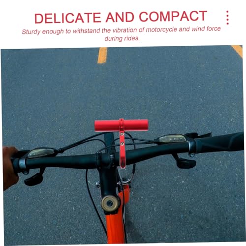 TOGEVAL Professionelle Fahrradlenkerverlängerung aus Aluminiumlegierung Leichtes Robustes Erweiterungsrack mit Einstellbarer Klemmung Multifunktional für Licht und Zubehör Platzsparend von TOGEVAL