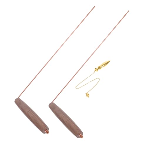 TOGEVAL Reines Kupfer Wünschelruten Radiästhesie und Schatzsuche Vielseitig Einsetzbar Präzise Metall Wasserortung Leicht und Langlebig für Garten Archäologie und Felduntersuchungen von TOGEVAL