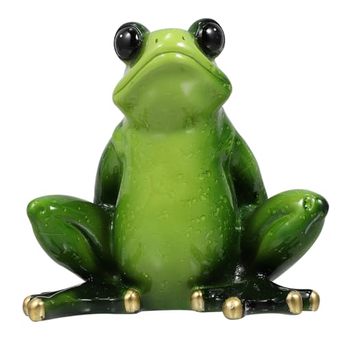 TOGEVAL Resin Weinflaschenhalter Frosch Form Dekorativer Flaschenständer Tisch Weinständer für Küche Wohnzimmer Bar Platzsparend Robust von TOGEVAL